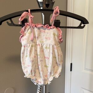 Baby Loren Pink Fish Romper